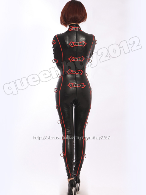 100latex Rubber Gummi 08mm Catsuit Suit Unitard Bodysuit Zentai Leotard Buckle Ebay 0547