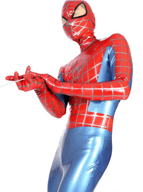 Latex Rubber Spider Man Catsuit Bodysuit Suit Costume Ebay