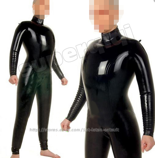 NEU 100 Latex Rubber Aufblasbare Catsuit Ganzanzug Bodysuit Leotard