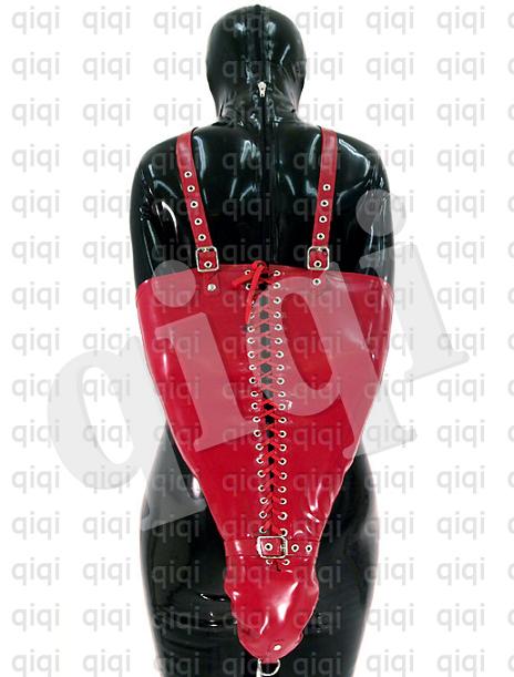   8mm Arm suit catsuit manacle costume black heavy classic zentai  