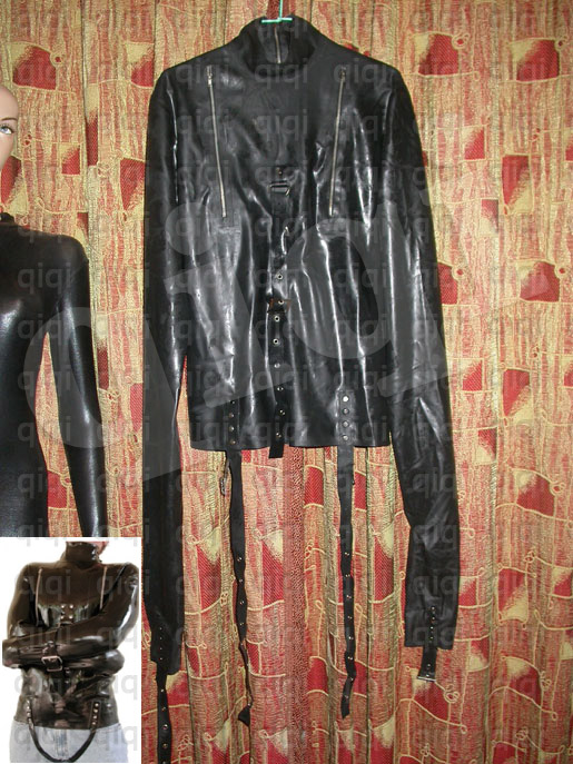 Latex (rubber) Binder Jacket  0.8mm catsuit suit unique  