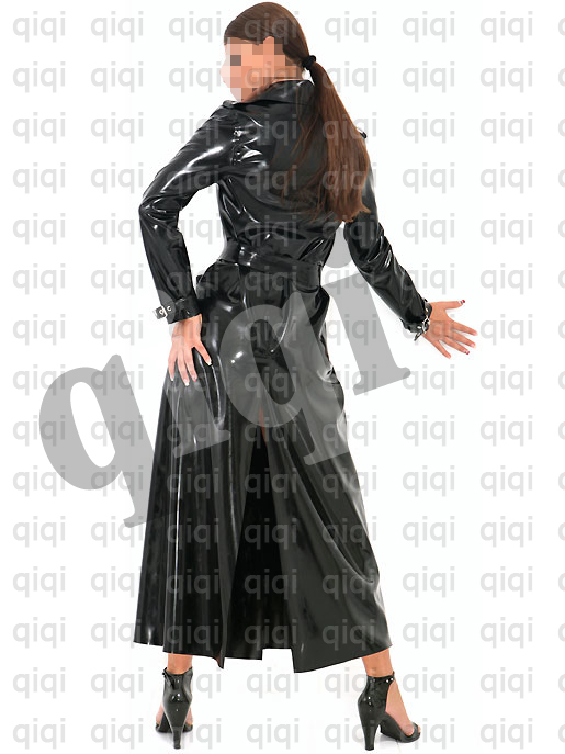 Latex (rubber) Trench coat long  0.8mm catsuit unique  