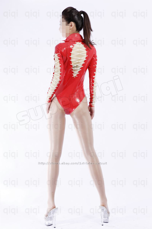 Latex Rubber 0.8mm String Leotard Suit Catsuit Unique  