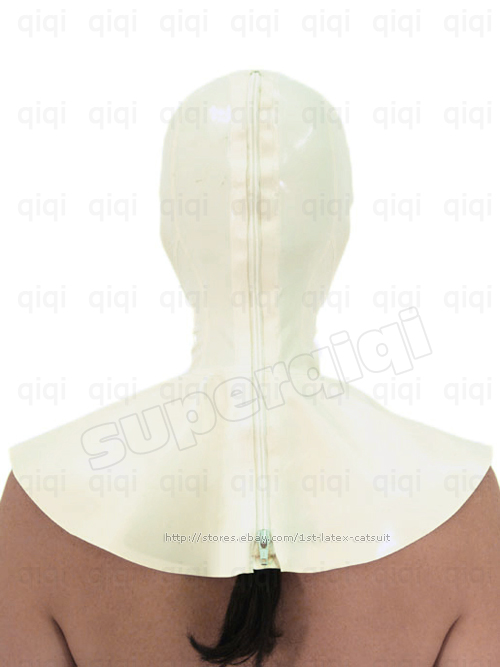 Latex/Rubber 0.45mm Nun Mask Hood catsuit costume party  