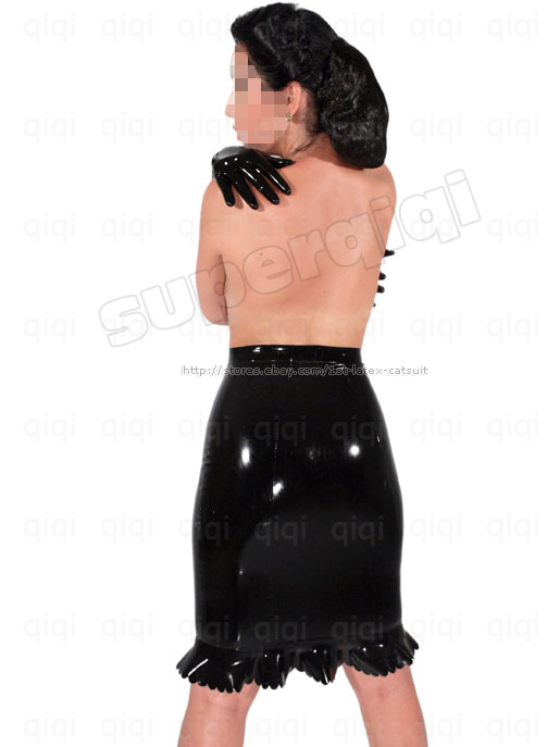 Latex/Rubber 0.45mm Skirt dress suit catsuit costume  