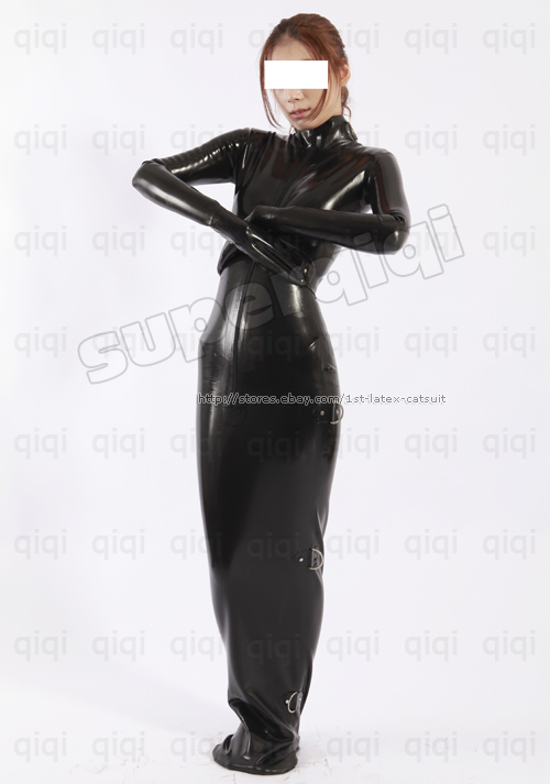 Latex/Rubber 0.8mm Binder Sleep Sack sleeping bag bodybag belt catsuit 