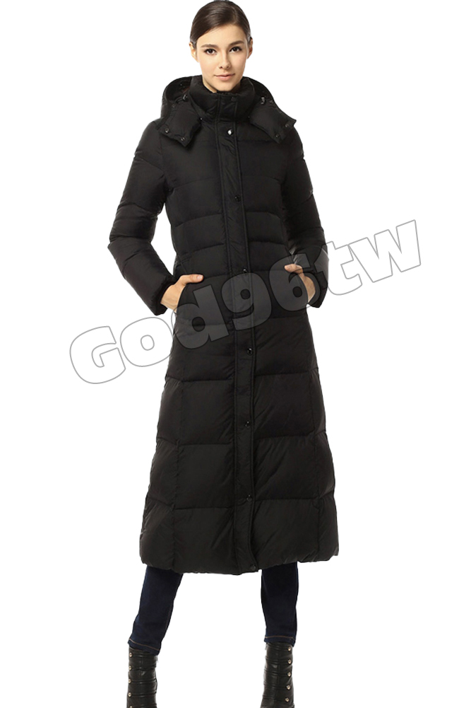 Damenmode Bodenlang Damen Lange Long Daunenjacke Mantel Coat Jacke Kapuze Fashion Winter Kleidung Accessoires Sticisce Sredisce Si