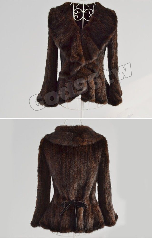 knitted mink coat